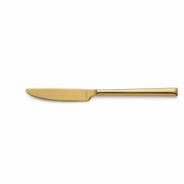 Metropole, Menümesser Vollheft 226 mm PVD gold
