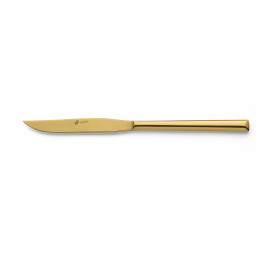 Metropole, Steakmesser Vollheft 232 mm PVD gold