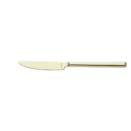 Metropole, Menümesser Vollheft 226 mm PVD champagner