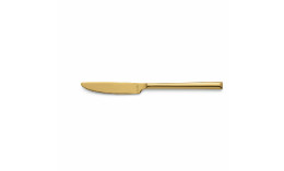 Metropole, Menümesser Vollheft 226 mm PVD gold