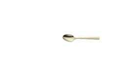 Ventura, Mocca- / Espressolöffel 108 mm PVD champagner