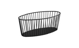 Korb 300 x 140 x 120 mm schwarz