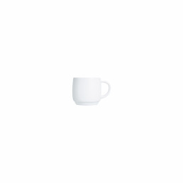 Intensity White, Baril Tasse stapelbar 0,09 l weiß