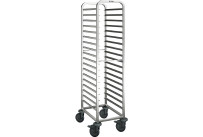 Regalwagen 18 x GN 1/1 oder 36 x GN 1/2 / mit Kunststoffrollen