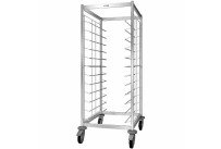 Tablett-Abräumwagen 1-teilig / für 24 GN-Tabletts / mit Kunststoffrollen