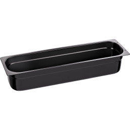 GN-Behälter GN 2/4 6,00 l / 530 x 162 x 100 mm schwarz