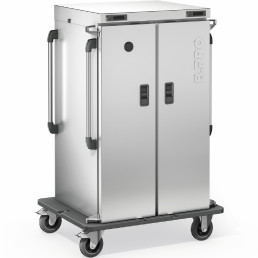 Speisentransportbehälter fahrbar / umluftbeheizt / -gekühlt für 2 x 30 Einschübe