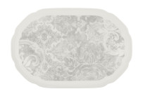 Create Decorations, Coupplatte oval 358 x 240 mm Relief Jacquard