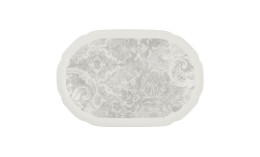 Create Decorations, Coupplatte oval 239 x 158 mm Relief Jacquard