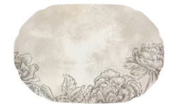 Create Decorations, Coupplatte oval 358 x 240 mm Relief Reverie
