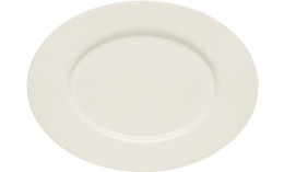 Purity, Platte oval mit Fahne 237 x 175 mm