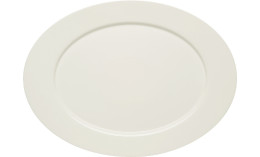 Purity, Platte oval mit Fahne 379 x 278 mm