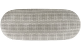 Scope Glow Gray, Coupplatte oval 462 x 182 mm / Relief