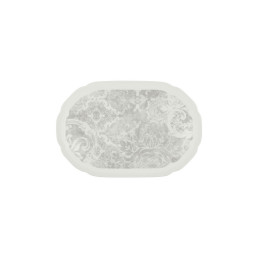 Create Decorations, Coupplatte oval 239 x 158 mm Relief Jacquard