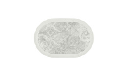 Create Decorations, Coupplatte oval 328 x 220 mm Relief Jacquard