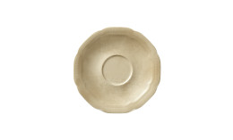Create Decorations, Untertasse ø 131 mm Relief Craquelé Flan