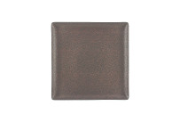 Pearls, Coupteller flach quadratisch 270 x 270 mm metallic copper