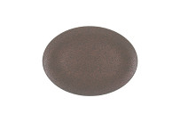 Pearls, Coupplatte oval 330 x 240 mm metallic copper