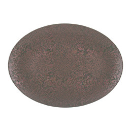 Pearls, Coupplatte oval 370 x 272 mm metallic copper