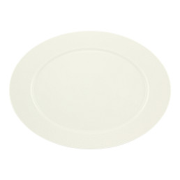Pearls, Platte oval Fahne 379 x 278 mm light