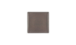 Pearls, Coupteller flach quadratisch 200 x 200 mm metallic copper