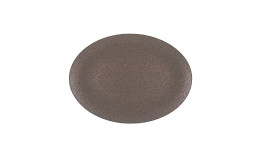 Pearls, Coupplatte oval 330 x 240 mm metallic copper