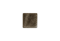 Sandstone, Teller flach quadratisch 152 x 152 mm dark brown