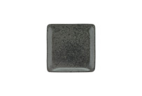Sandstone, Teller flach quadratisch 215 x 215 mm black