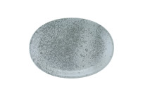 Sandstone, Platte oval 372 x 265 mm gray
