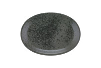 Sandstone, Platte oval 372 x 265 mm black