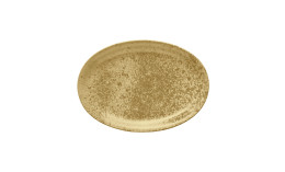 Sandstone, Platte oval 323 x 228 mm dark yellow