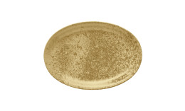 Sandstone, Platte oval 372 x 265 mm dark yellow