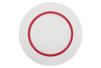 Donna Senior, Teller flach rund Fahne Relief ø 257 mm rot