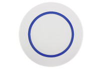 Donna Senior, Teller flach rund Fahne Relief ø 257 mm dunkelblau