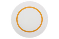 Donna Senior, Teller flach rund Fahne Relief ø 257 mm orange