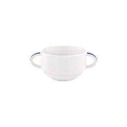 Donna Senior, Suppentasse stapelbar Relief ø 99 mm / 0,28 l dunkelblau