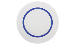 Donna Senior, Teller flach rund Fahne Relief ø 257 mm dunkelblau