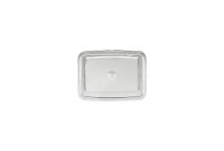 Donna Senior, Kunststoffdeckel eckig 125 x 125 mm klar für Salat eckig 0,25 l