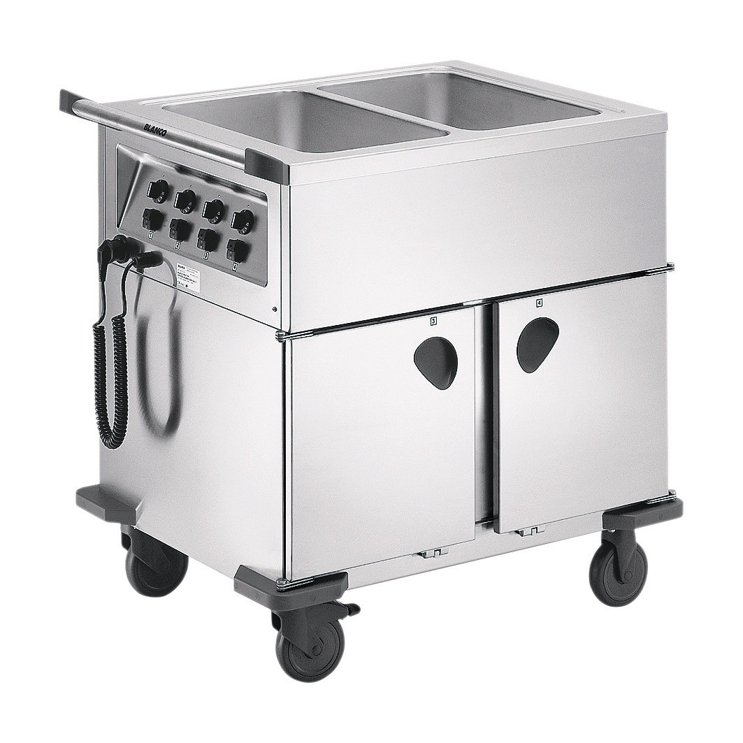 Speisenausgabewagen 2 X Gn 1 1 Mit Temperaturregler 2 Schrankraume J Schaberger Online Shop