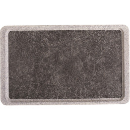 GN-Tablett Polyester Deko glatt GN 1/1 530 x 325 mm Titan auf granit