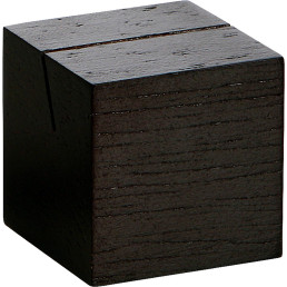 Kartenhalter Würfel dunkelbraun