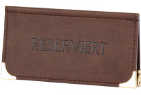 Reserviert Aufsteller 
