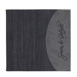 Speisenkarte "Felie" quadratisch 23 x 22 cm schwarz