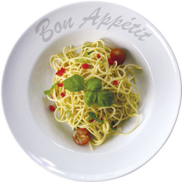 Pastateller "Bon Appetit" ø 230 cm rund