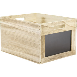 Holzbox mit Kreidetafel