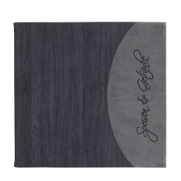 Speisenkarte "Felie" quadratisch 23 x 22 cm schwarz