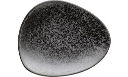 Ebony, Teller flach 190 x 160 mm schwarz