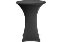 Stehtischbezug Ø 70 cm schwarz