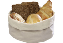 Brottasche beige rund, Ø 17 x H: 8cm