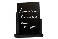 Tischtafel inkl. Gestell aus Holz schwarz A4